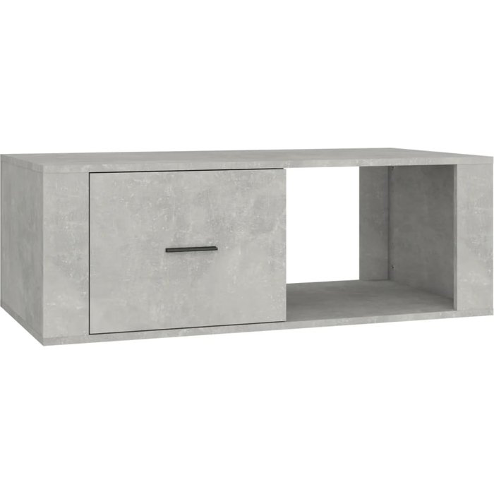 Mesa de centro madera contrachapada gris hormigón 100x50,5x35cm - comfortxl