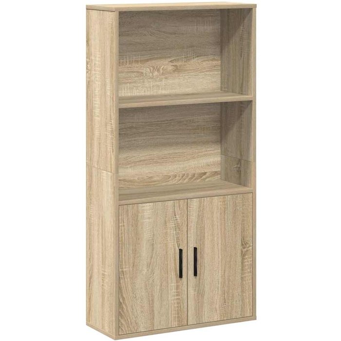 Estantería de madera de ingeniería roble sonoma 60x24x120 cm – comfortxl