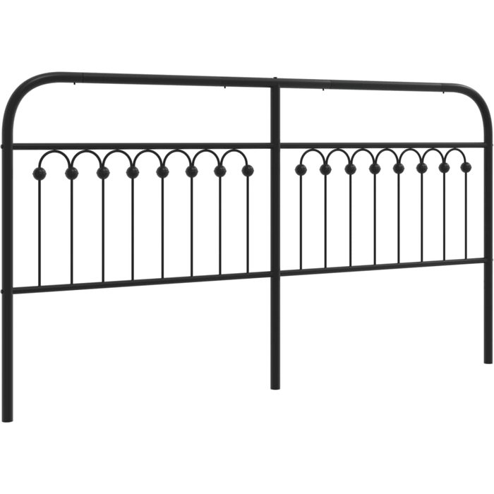 Cabecero,cabecero de cama,panel de cabecera de metal negro 180 cm cfw11051