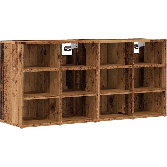 Zapateros 2 uds madera vieja 52x30x50 cm - comfortxl