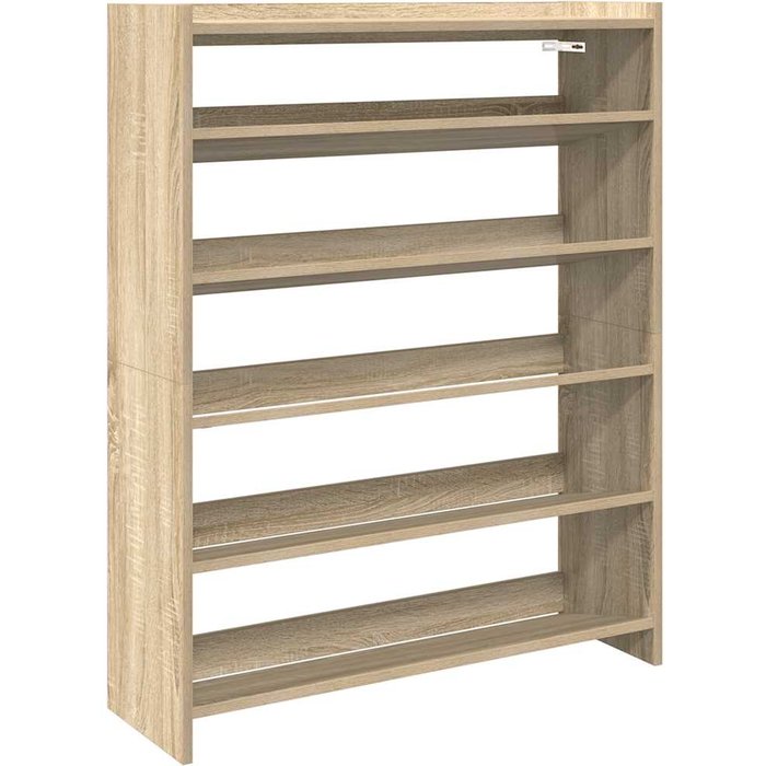 Mueble zapatero madera contrachapada roble sonoma 80x25x100 cm - comfortxl