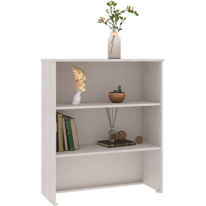 Vidaxl aparador superior hamar madera maciza pino blanco 85x35x100 cm