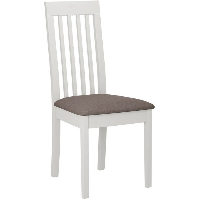 Silla victorville 347, marrón, blanco, 96x47x53cm, tapiz, de madera, madera