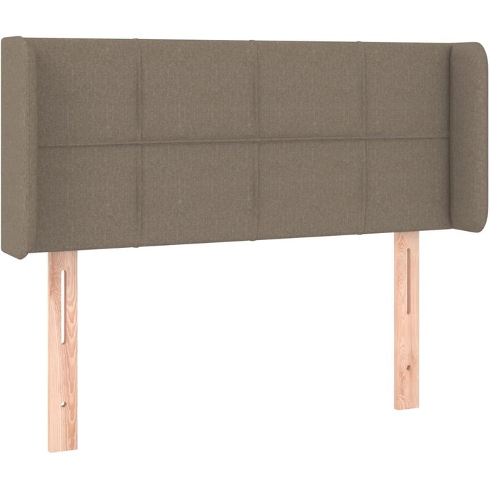 Cabecero de tela gris taupe 93x16x78/88 cm - comfortxl