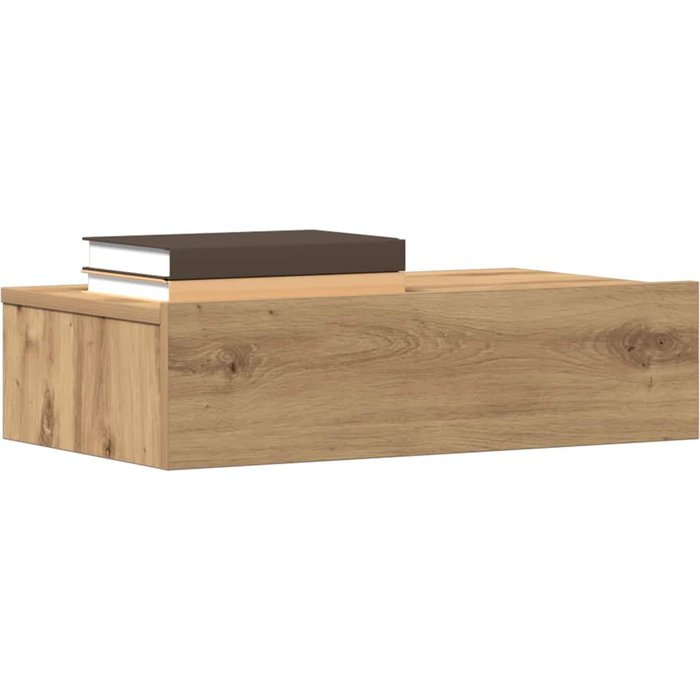 Maison exclusive - mesita de noche madera de ingeniería roble artisan 60x35 cm