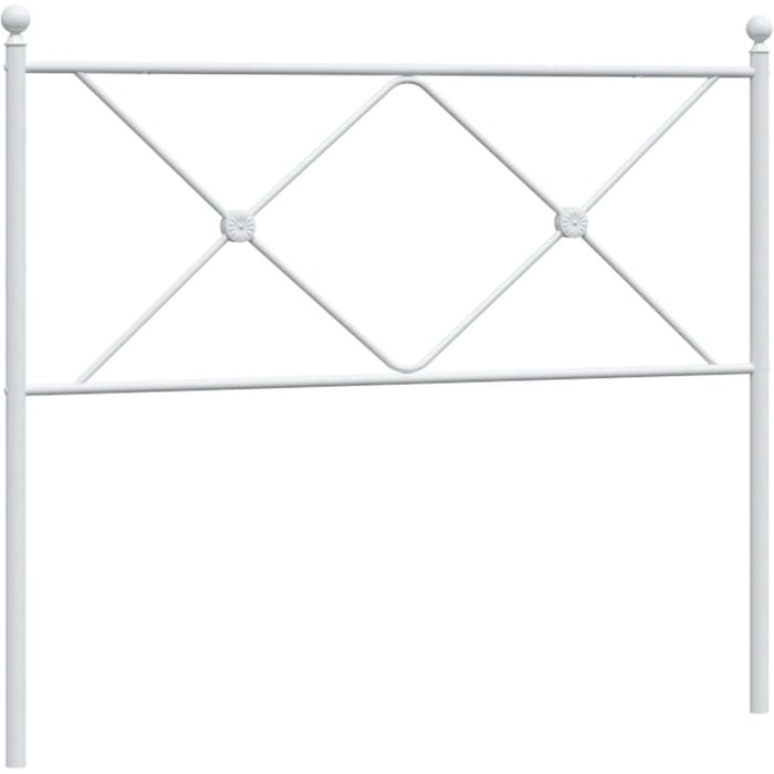 Cabecero de metal blanco 100 cm - comfortxl