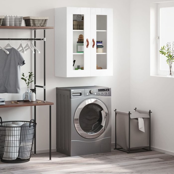 Maison exclusive - armario de pared blanco brillante 69,5x34x90 cm