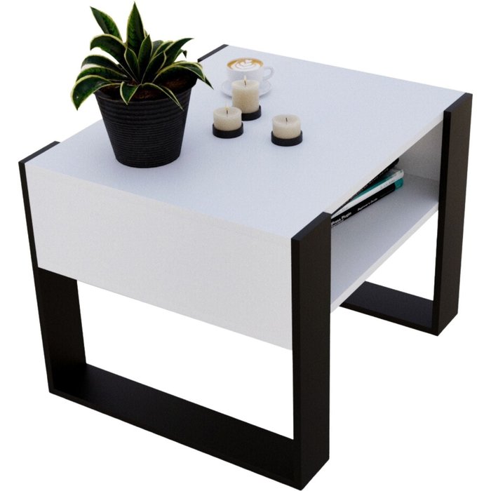 Table basse karo65 moderne et stable pour le salon en matériau bois