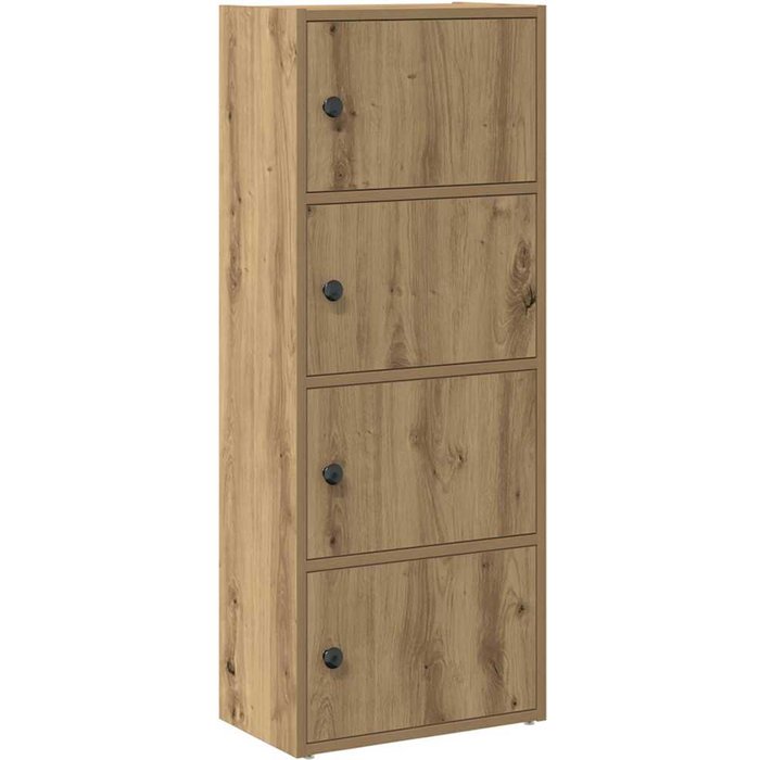 Estantería de madera de ingeniería roble artisan 40x24x102 cm – comfortxl