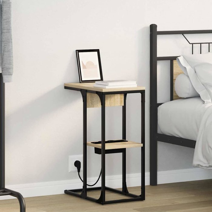 Maison exclusive - armario de noche roble sonoma 41,5 x 26 x 60,5 cm