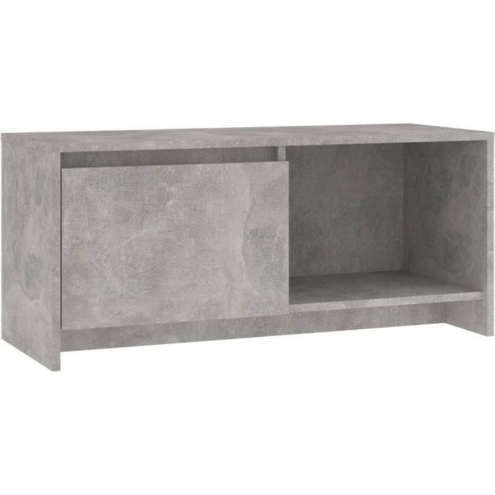 Mueble tv aglomerado gris hormigón 90x35x40 cm