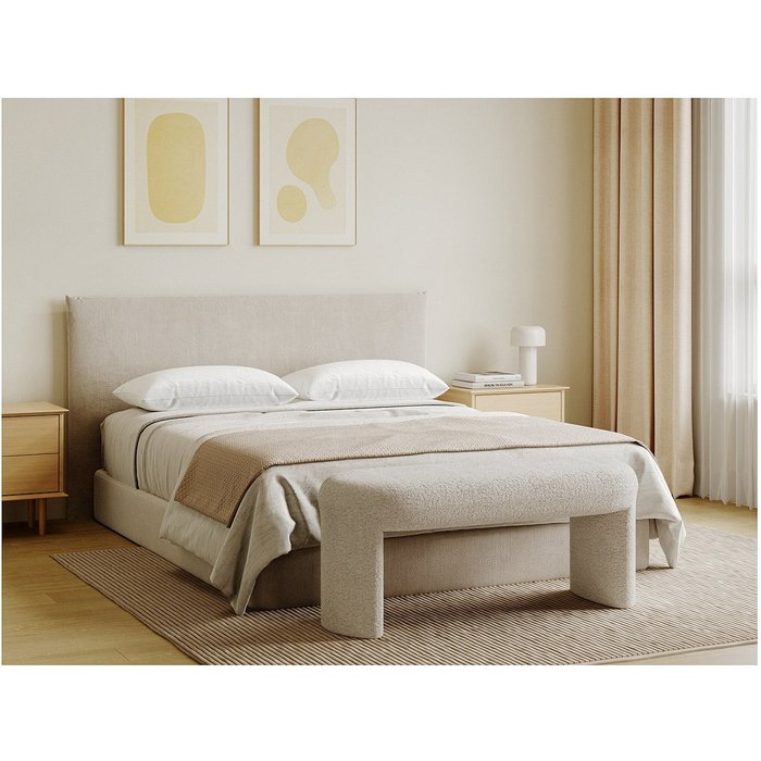 Banco - tela bouclé - blanco roto - duzima