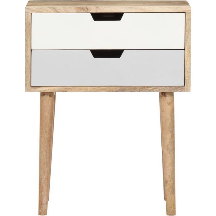 Mesita de noche 47x35x59 cm madera maciza de mango
