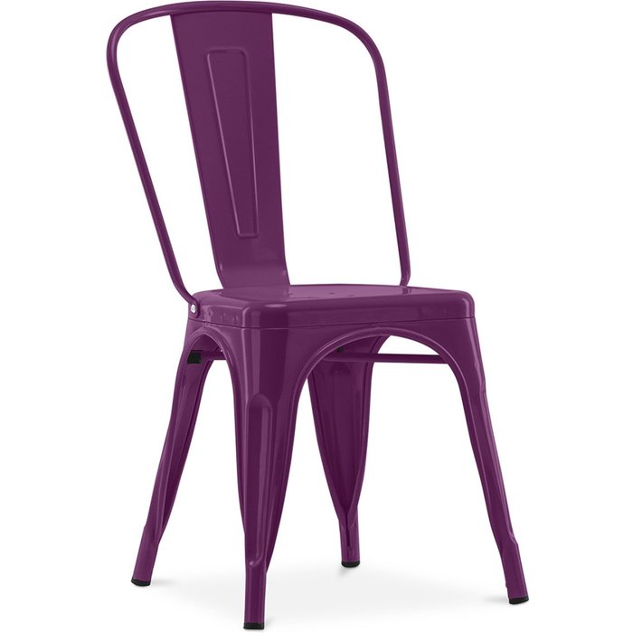 Silla industrial kalax de acero brillo reforzado - gama alta-color violeta