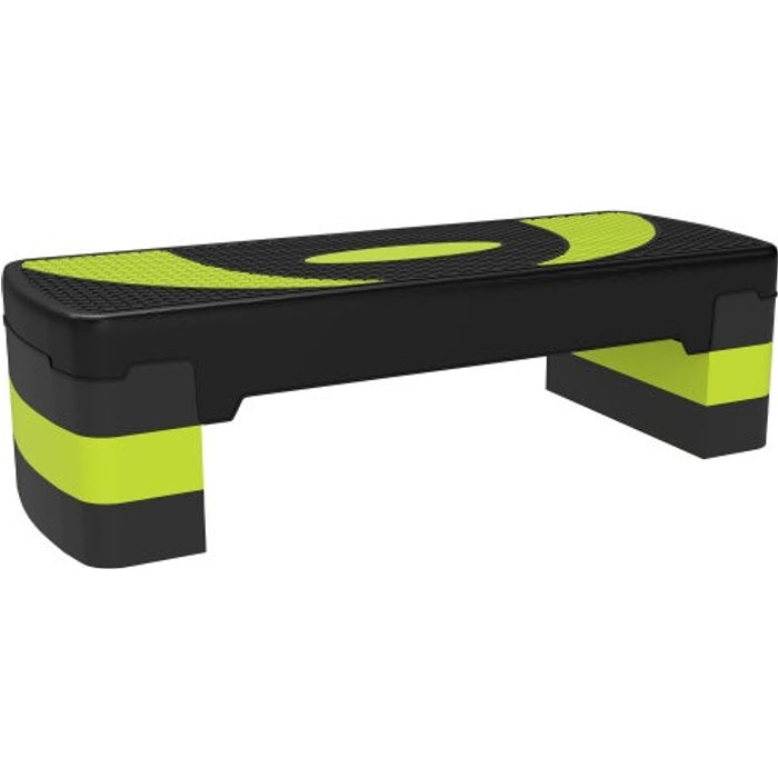 Step aeróbico ajustable en 3 alturas (10/15/20 cm), 150 kg, verde – comfortxl
