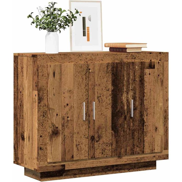 Aparador de madera vieja 92x35x75 cm madera contrachapada