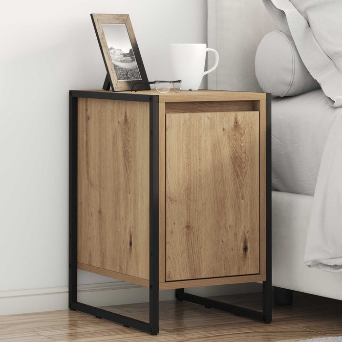 Mesa de noche 2 pcs roble artesanal 39,5 x 30 x 50 cm