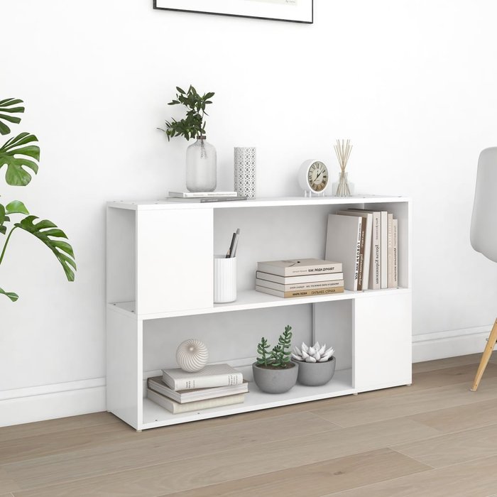 Estantería librería,armario de libros madera contrachapada blanco 100x24x63 cm