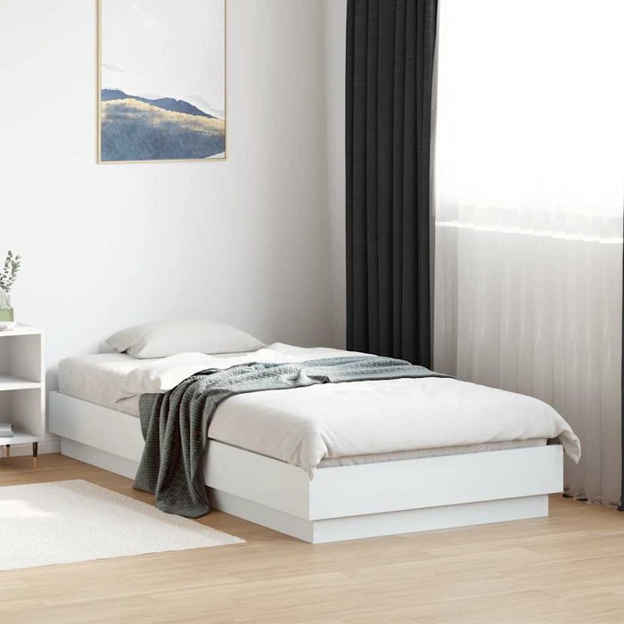 Maison exclusive - estructura de cama madera de ingeniería blanca 90x190 cm