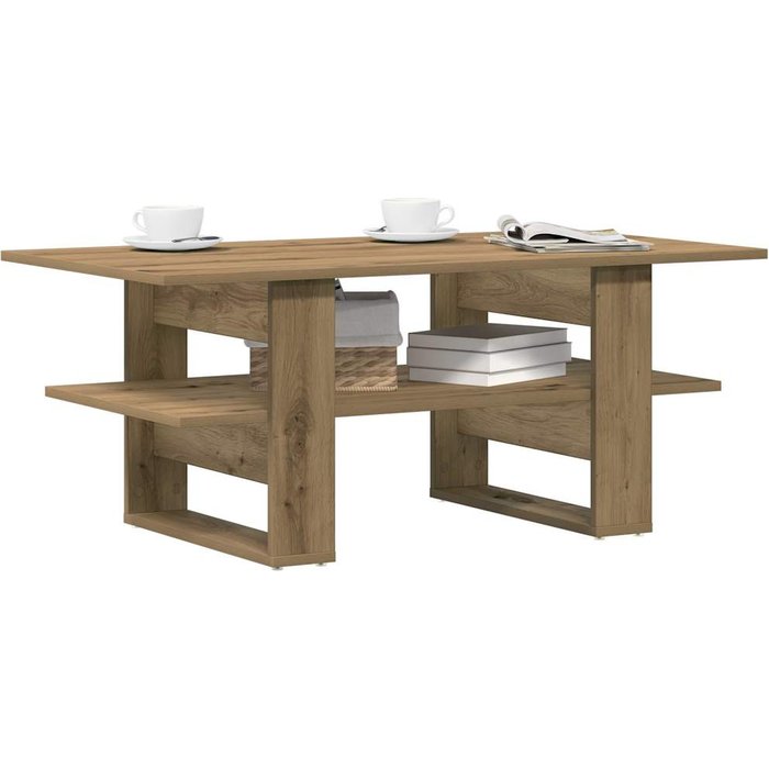 Maison exclusive - mesa de centro madera ingeniería roble artesanal 102x55x42cm