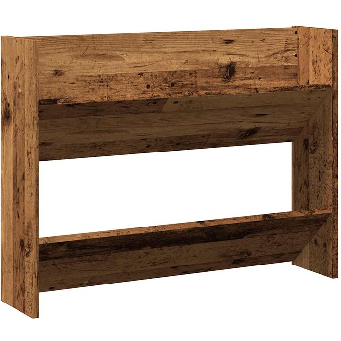 Zapatero de pared en madera laminada envejecida 80x18x60 cm - comfortxl