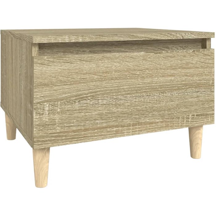 Mesa auxiliar madera contrachapada roble sonoma 50x46x35 cm - comfortxl