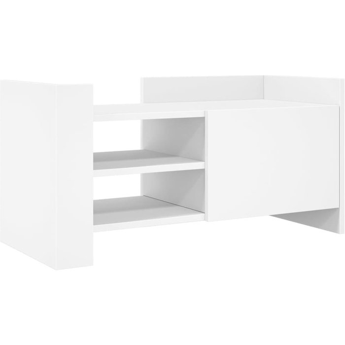 Mueble tv | mueble de salón madera de ingeniería blanco 80x35x40 cm cfw56128