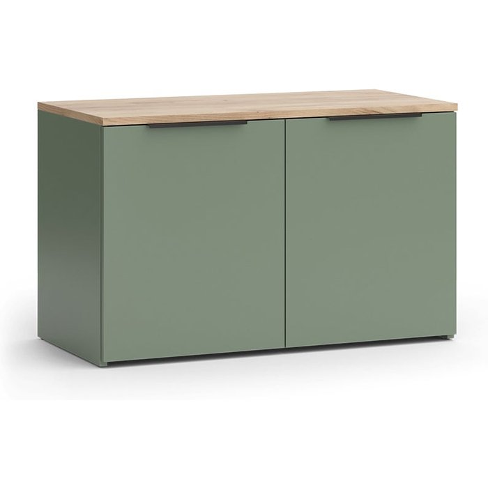 Vicco aparador wido, verde, 80 x 50 cm con 2 puertas