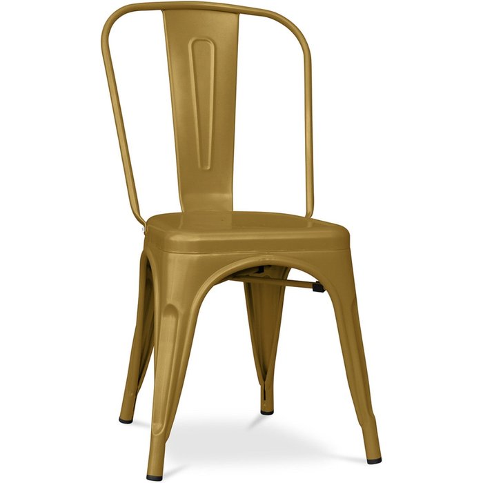 Silla industrial kalax de acero mate reforzado - gama alta-color oro