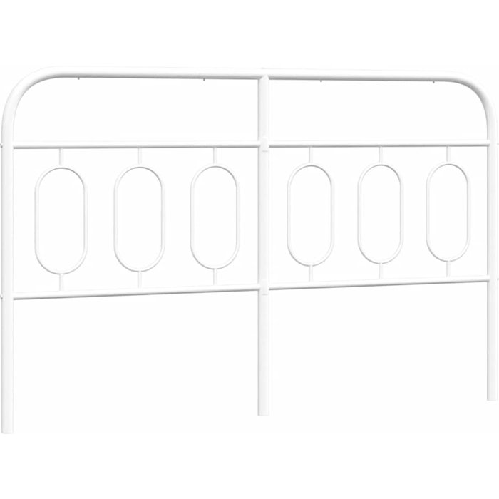 Cabecero cama - mueble cabecero de repuesto de metal blanco 137 cm