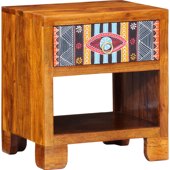 Aparador | gabinete lateral 40x35x45 cm de madera maciza de acacia cfw607049