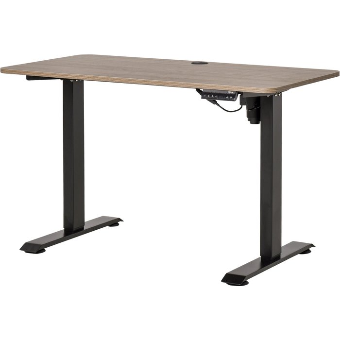 Mesa escritorio eléctrica regulable 120x60cm 4 memorias altura 72-116cm negra