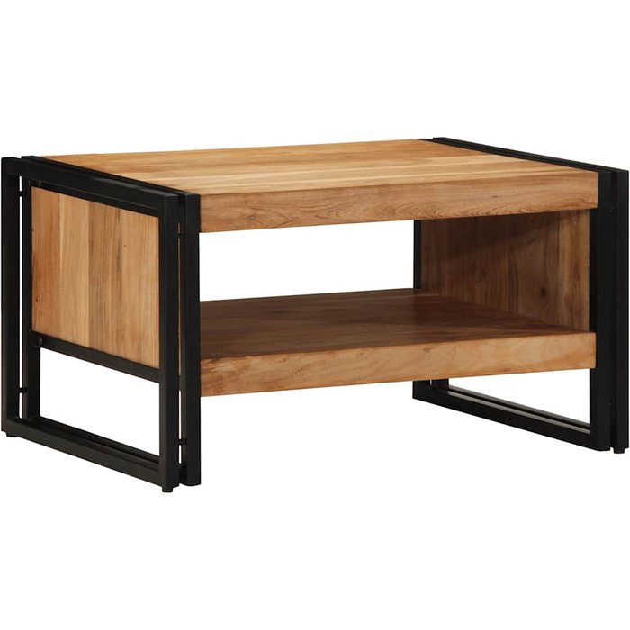Mesa de centro madera maciza de acacia 70x50x38 cm vidaxl