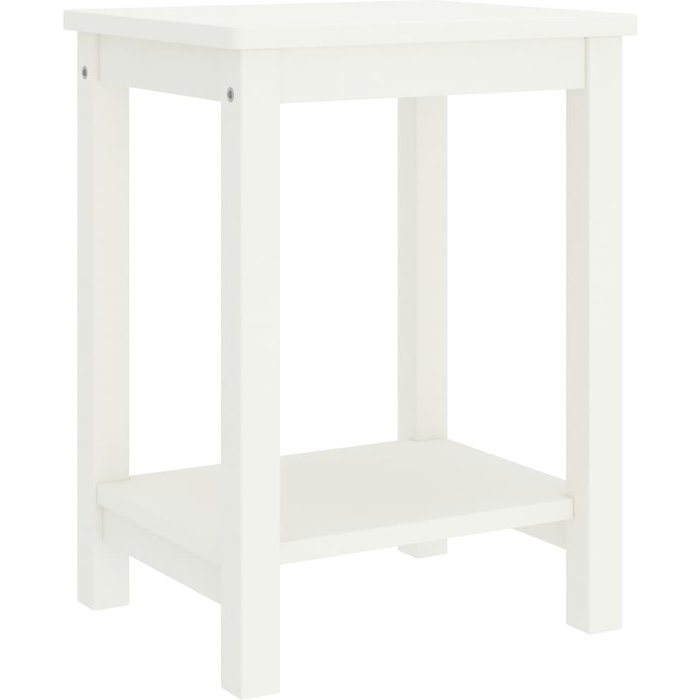 Maison exclusive - mesita de noche madera maciza de pino blanco 35x30x47 cm