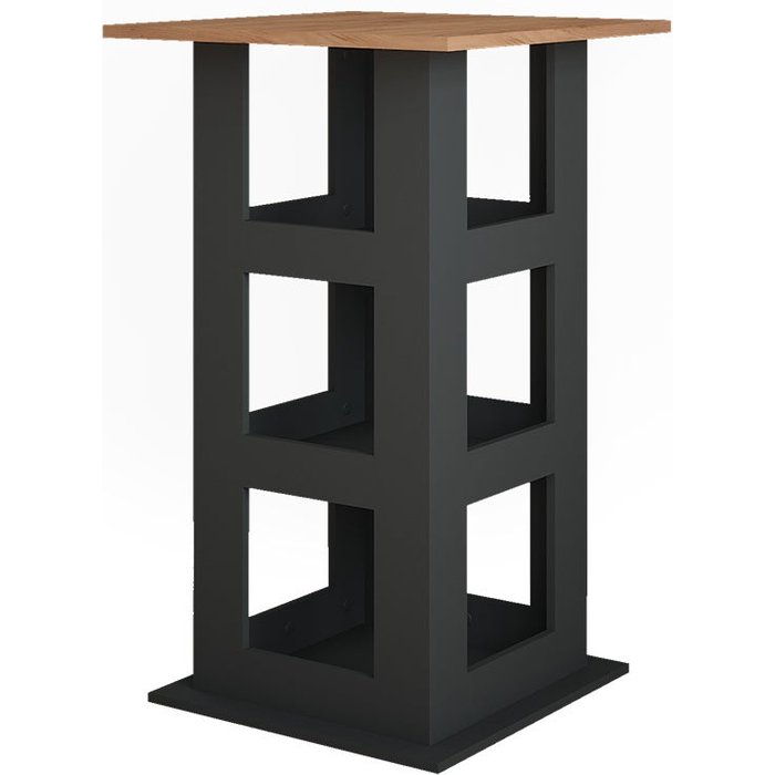 Vicco mesa de bar repose, oro power roble/antracita, 65 x 65 cm