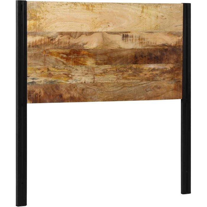 Cabecero de 100 cm en madera maciza de mango y hierro