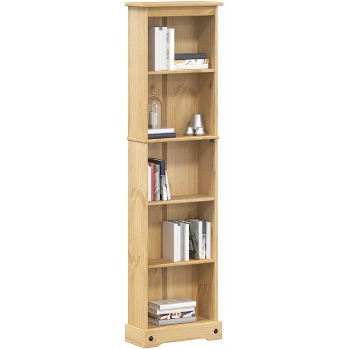 Librería corona 46x20x170 cm madera maciza de pino