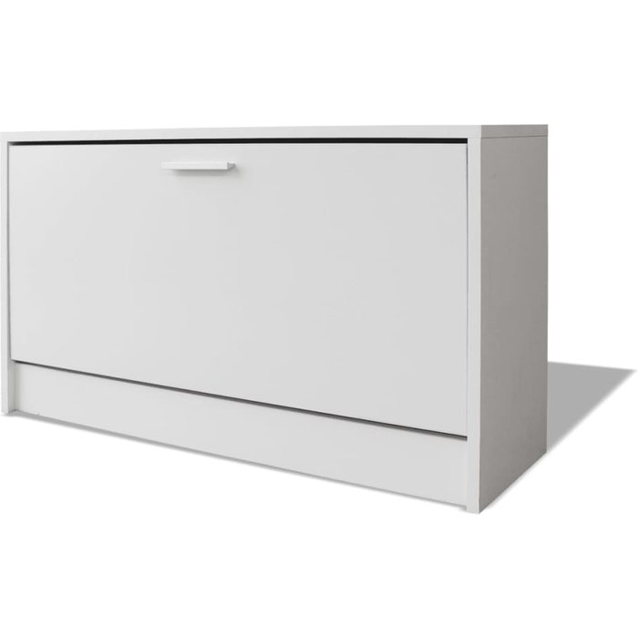 Banco zapatero blanco 80x24x45 cm - comfortxl