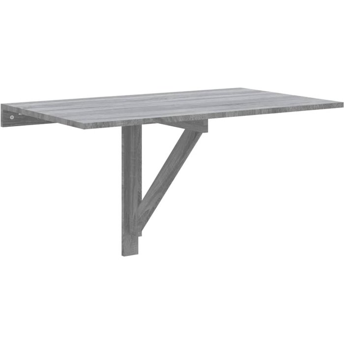 Mesa de pared plegable contrachapada gris sonoma 100x60x56 cm - comfortxl