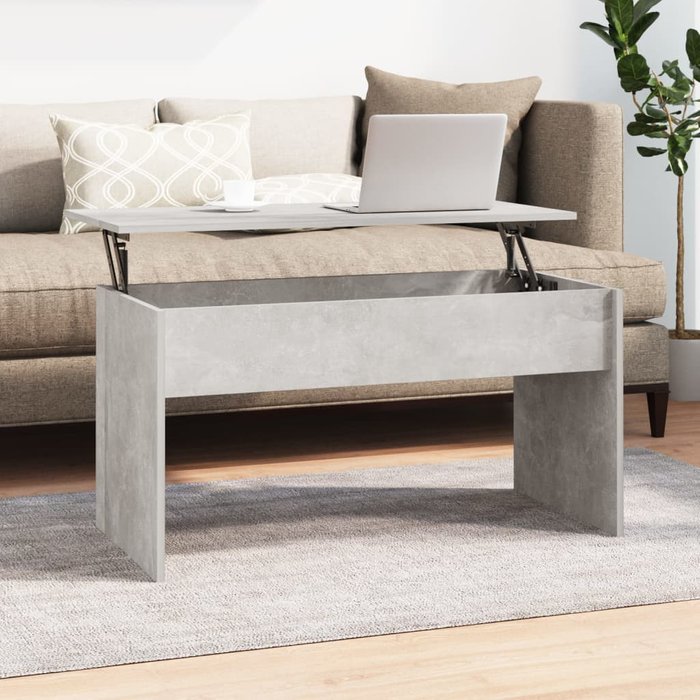 Maison exclusive - mesa de centro madera de ingeniería hormigón 102x50,5x52,5 cm