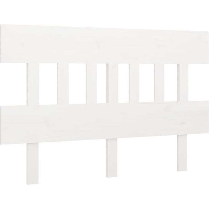 Cabecero de cama - mueble cabecero madera maciza de pino blanco 163,5x3x81 cm