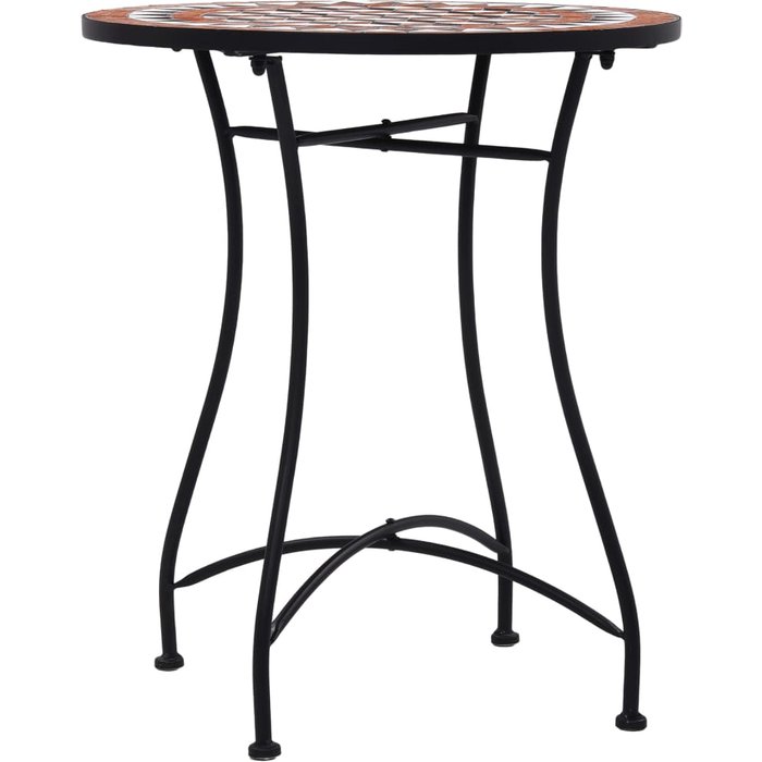 Mesa bistró | mesa de bistró de mosaico cerámica marrón 60 cm cfw566680