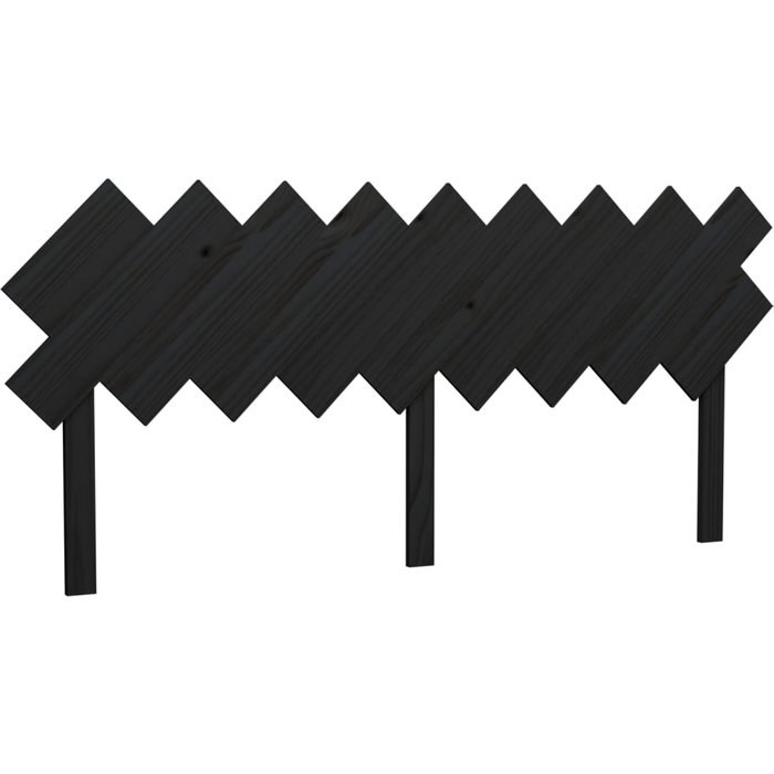 Cabecero de cama madera maciza de pino negro 178x3x80,5 cm - comfortxl