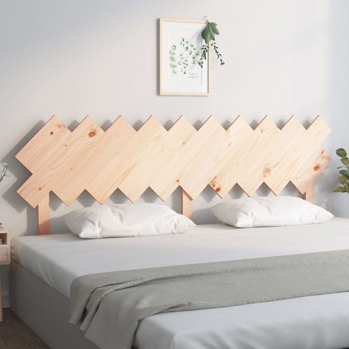 Cabecero 196x3x80,5 cm madera maciza de pino