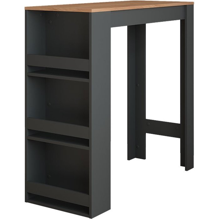 Vicco mesa de bar repose, antracita/roble dorado, 45 x 110 cm