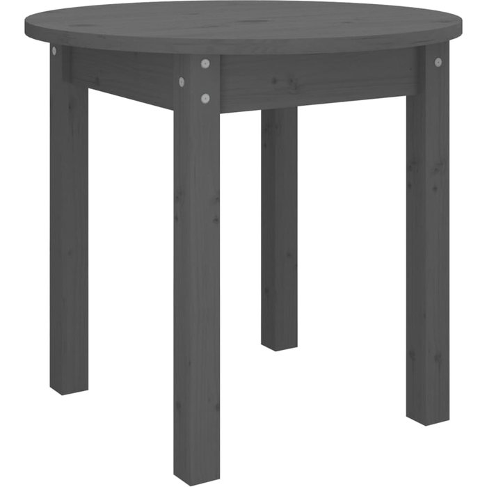 Mesa de centro de madera maciza de pino gris, 45 x 40 cm. - comfortxl