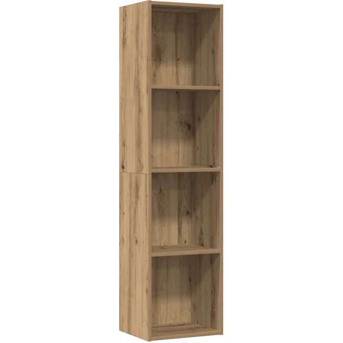 Mueble de tv/librería roble artesanal 36x30x143cm – comfortxl