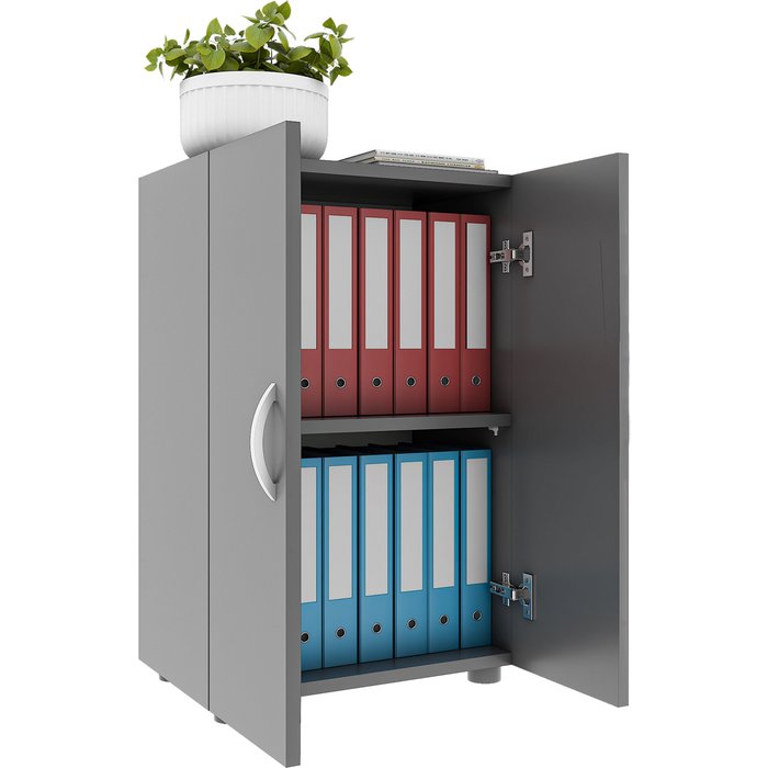 Vcm gabinete de oficina ulas antracita h. 74 x b. 49 x t. 34 cm