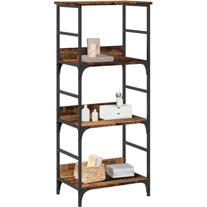 Librería antigua de madera de 50x33x117,5 cm, madera de ingeniería. - pangivo