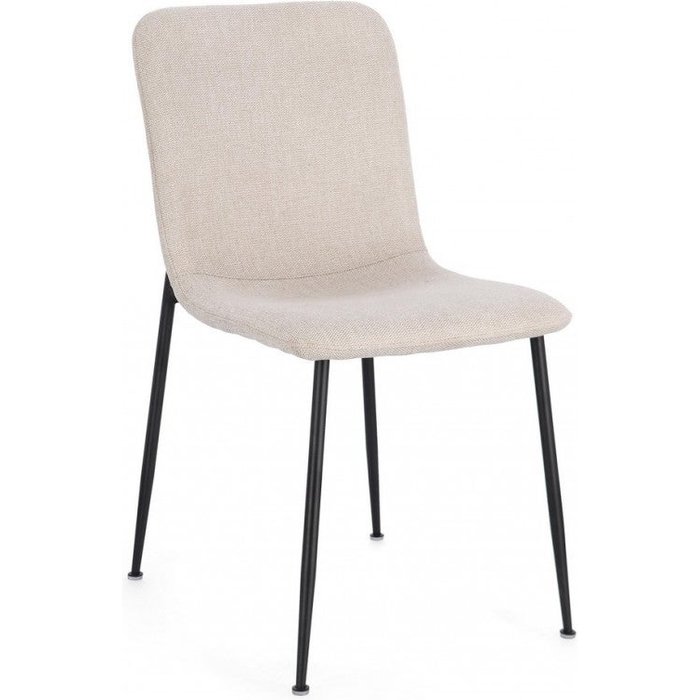 Silla de comedor de fibra sintética, beige